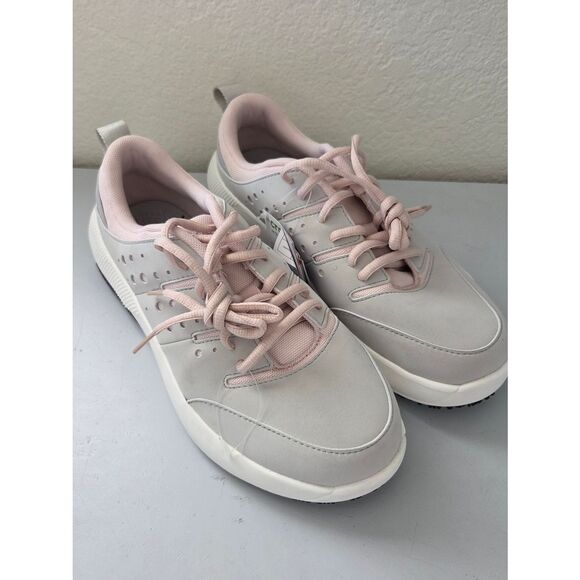 CROCS Shoes - CROCS Women’s Athletic Sneakers in Light Pink and Light Gray
